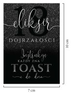naklejki na butelki 18 osiemnastka